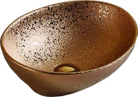 Mexen Elza lavabo da appoggio 40 x 33 cm, color rame - 21014051