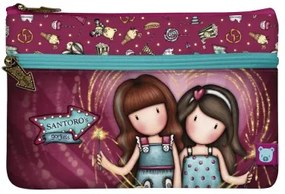 Astuccio Scuola Gorjuss Fireworks Rosso Granato (23.4 x 15.5 x 1.5 cm)