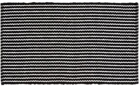 benuta Nest Tappeto da bagno Bono Bianco & Nero 60x100 cm - Tappeto design moderno soggiorno