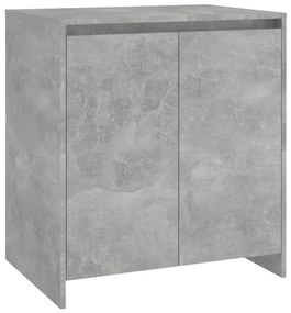 Credenza grigio cemento 70x41x75 cm in legno multistrato