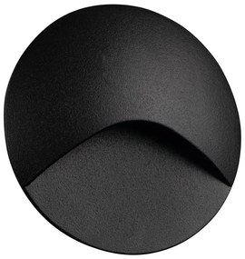 Kanlux 39133 - Lampada per scale LED EXIN LED/2,5W/230V 4000K IP65 nera rotonda