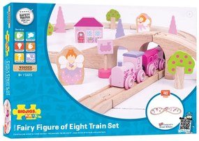 Bigjigs – Pista ferroviaria per le principesse a forma di 8 – 40 pezzi