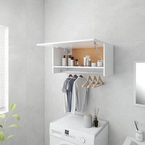 Armadio Bianco 70x32,5x35 Cm İn Legno Multistrato /