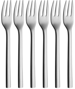 Set di forchettine da dolci grigio in acciaio inox 6 pz Nuova – WMF