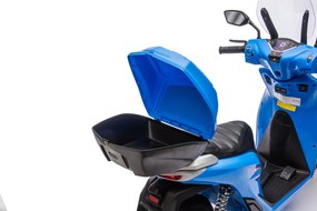 Scooter Elettrico per Bambini Licenza Ufficiale Honda SH125 12V con Ruote EVA e Sedile Pelle Blu...