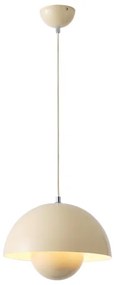 Lampadario a sospensione con filo 1xE27/15W/230V color crema