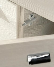 Mobile da bagno sotto lavabo Rimini rovere L 70 x H 80 x P 33.5 cm 1 cassetto 2 ante, lavabo non incluso