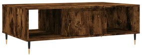 Tavolino da salotto rovere fumo 104x60x35 cm legno multistrato