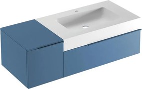Mobile bagno sospeso con lavabo L 120 x H 36 x P 51 cm avio per vasca a destra Ginevra