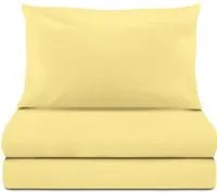 Completo letto singolo cotone giallo