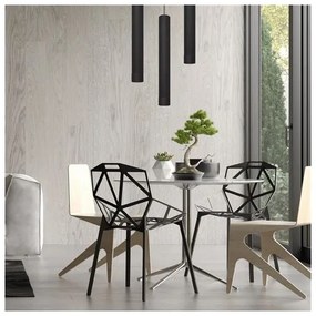 Lampadario LED a sospensione con filo TUBA 1xGU10/4,8W/230V nero