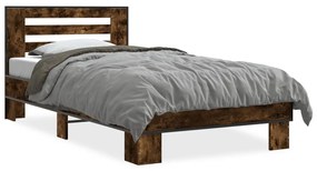 Giroletto Rovere Fumo 90x200 Cm İn Legno Multistrato E Metallo /