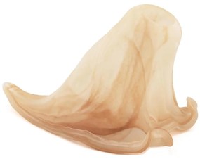 Vetro di ricambio per lampadario E14 11,5x18 cm beige