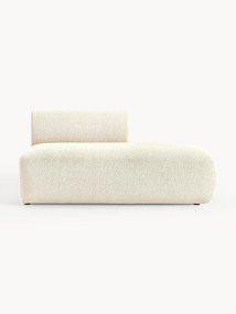 Chaise longue componibile in tessuto bouclé Sofia