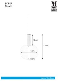 Markslöjd 108122 - Lampadario su filo SOBER 1xE14/40W/230V cromo opaco