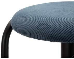 Sedia da bar color petrolio/nera in imbottito con altezza regolabile (altezza della seduta 61 cm) Destiny – Mauro Ferretti