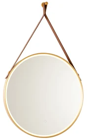 Specchio da bagno moderno oro con LED e dimmer touch - Pien