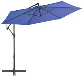 Ombrellone A Sbalzo Palo İn Alluminio 300 Cm Blu /