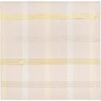 Centrotavola natalizio tartan beige e oro