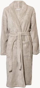 Accappatoio unisex in cotone con colletto a scialle Basic