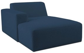 Modulo divano in bouclé blu scuro (angolo sinistro) Roxy - Scandic