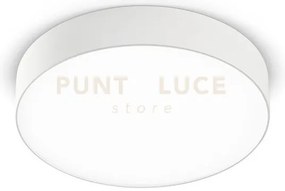 Gpl262c- plafoniera in alluminio bianco a led 3000k 2250lm 30w d.25cm