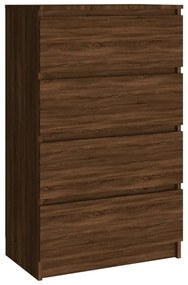 Credenza rovere marrone 60x35x98,5 cm in legno multistrato