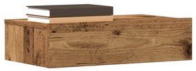 Comodino Legno Antico 60x35 Cm İn Legno Multistrato /