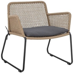 Poltrona da giardino grigia e beige Mundo - Bloomingville