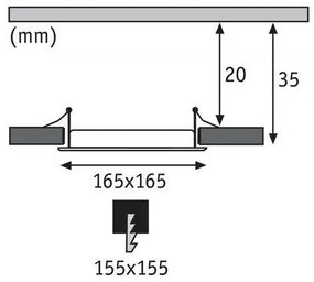 Paulmann 92077 - LED/12W IP44 Lampada da incasso per bagno QUAL 230V 4000K