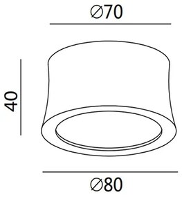 Fabas 3440/71/102 - Faretto LED PONZA 1xLED/7W/230V