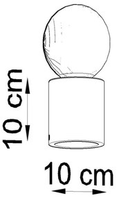 Lampada da tavolo SALGADO 1xE27/60W/230V cemento