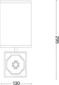 Ideal Lux - Lampada da tavolo KALI 1xE14/40W/230V bianco/grigio