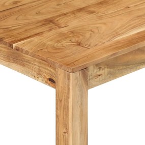 Tavolino da salotto 80x80x40 cm in legno massello di acacia