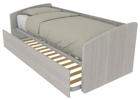 600 - Divano letto sagomato singolo 80x190 con secondo letto estraibile