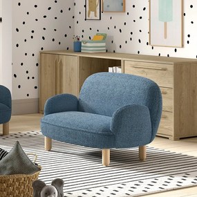 Divano per bambini beige con rivestimento in bouclé 89 cm Rocky – Vipack