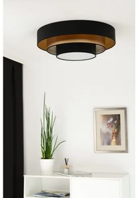 Duolla - Plafoniera LED LUNETA LED/26W/230V diametro 60 cm 4000K nero/oro