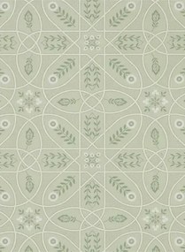 Tapete Brophy Trellis von Morris & Co. - Sage Linen
