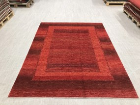 Loribaft Tappeto 270 x 210 Rosso (Iran) Annodato A Mano