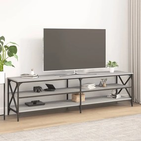 Mobile tv grigio sonoma 180x40x50 cm in legno multistrato