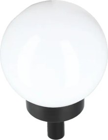 Lampada solare a LED 1,2V 6500K (luce fredda) 200 mAh Ø 20 cm IP44 bianco/nero