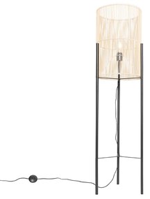 Lampada da terra scandinava in bambù - Natasja