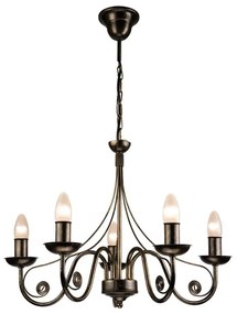 Lampadario a sospensione con catena DONATO 5xE14/40W/230V