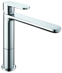 Rubinetto per lavabo a canna media PLANO cromato lucido HUBER H 22.1 cm