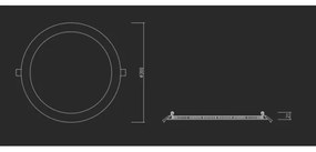 APLED - Lampada LED da incasso per bagni RONDO LED/24W/230V IP40 diametro 30 cm cromo