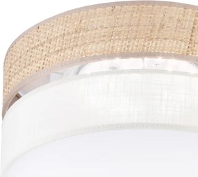 Plafoniera LED SIRJA BOHO LED/20W/230V Ø 35 cm beige/crema