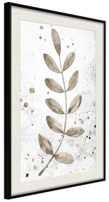 Poster  Dried Twig  Cornice Quadri Cornice nera con pass-partout, Larghezza x Altezza Home decor 30x45