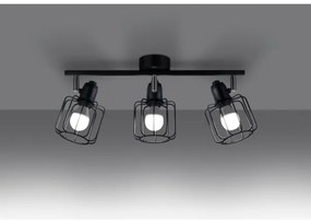 Sollux SL.1116 - Faretto BELUCI 3xE14/40W/230V nero