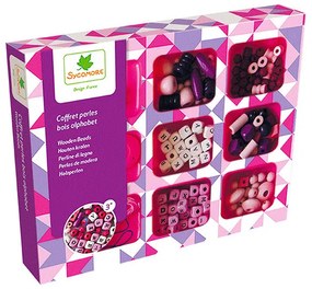 Set perline di legno - Alfabeto