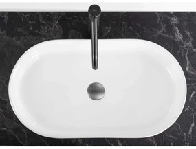 REA-U6526 - Lavabo da appoggio VANDA 34x60 cm ceramica/bianco lucido